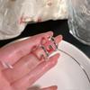 Золотые Серьги-Кольца Женские Серьги-Застежки Легкая Роскошь Высококачественные Серьги Осенние и Зимние Серьги-Кольца