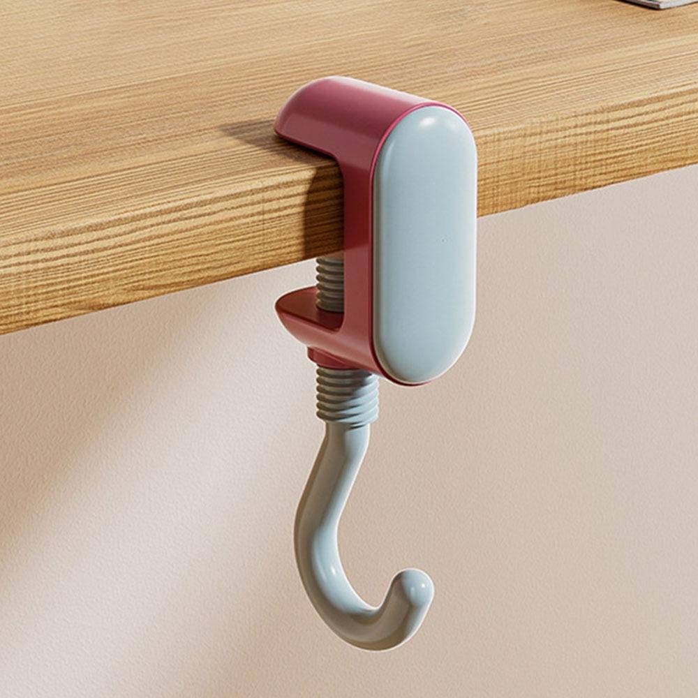 Cute Cartoon Desk Edge Hook Adjustable Dopamine Desktop Bag Hooks Strong Load-Bearing Gaming Headset Desk Hanger Key Hooks