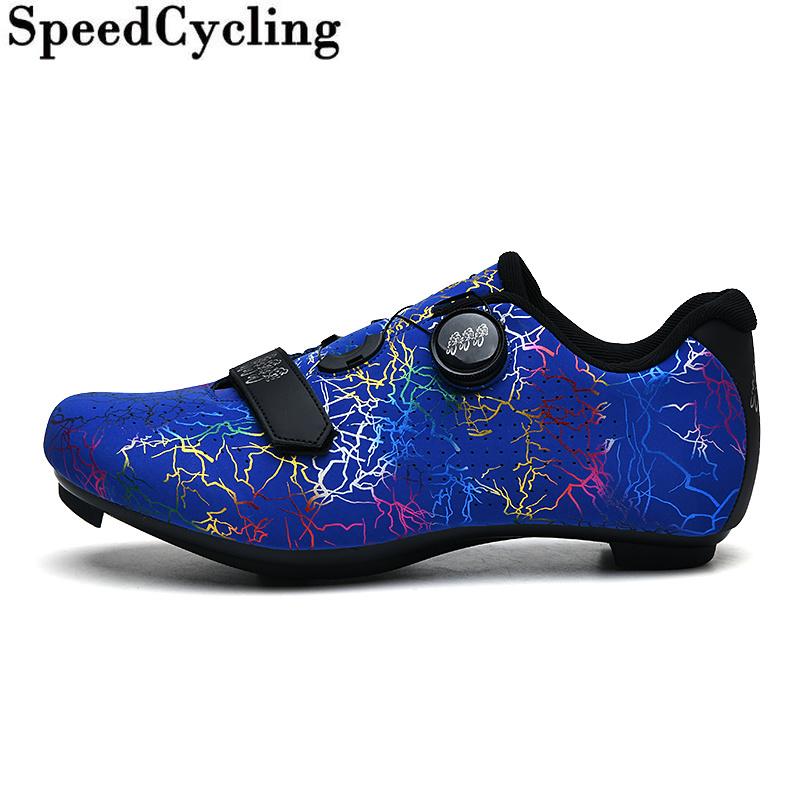 Модный велосипедный магазин, женские/мужские самоблокирующиеся туфли для шоссейного велосипеда, дышащие нескользящие кроссовки, обувь большого размера 46,47
