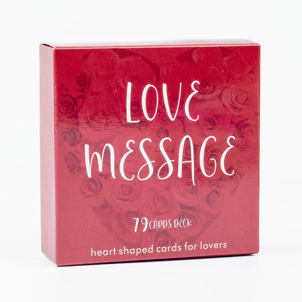 Карты Оракула Любовных Посланий 79 Карт Игра для Досуга в Форме Сердца Карта Таро