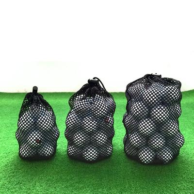 Черная нейлоновая сетка для гольфа, прочная сумка для хранения мячей