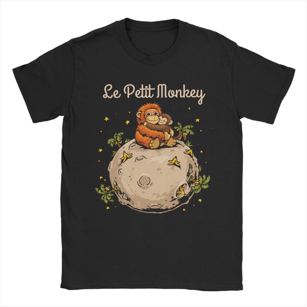 Cartoon Punch Monkey and OranMama T Shirt Unisex Women Pure Cotton Casual TShirts Tee Shirt Short Sleeve Tops Plus Size