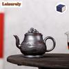 320 мл эстетичные чайники из фиолетовой глины Исин, художественный чайник ручной работы из сырой руды, антикварный чайник из красной глины, китайский чайный сервиз Цзыша, посуда для питья