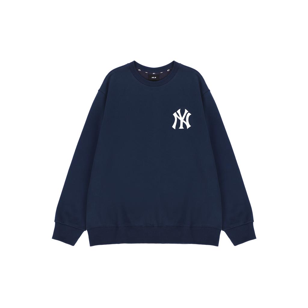 New MLB New York Yankees Sweatshirts Unisex Dark Marine Blue 3AMTEC314-50NYD