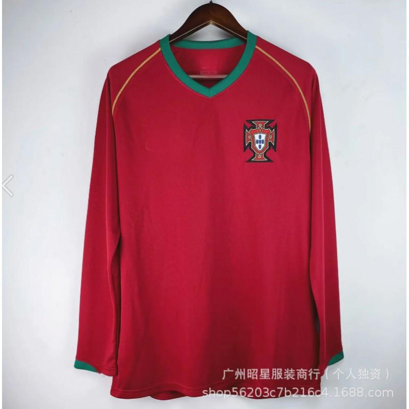 Vintage Long Sleeve Football Jersey 06 England Argentina Portugal Italy Brazil Sports Training Top