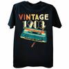 Vintage 1983 Music Cassette 41th Birthday Gifts 41 Years Old T Shirts Summer Music Lover Graphic Cotton Streetwear Daddy T-shirt