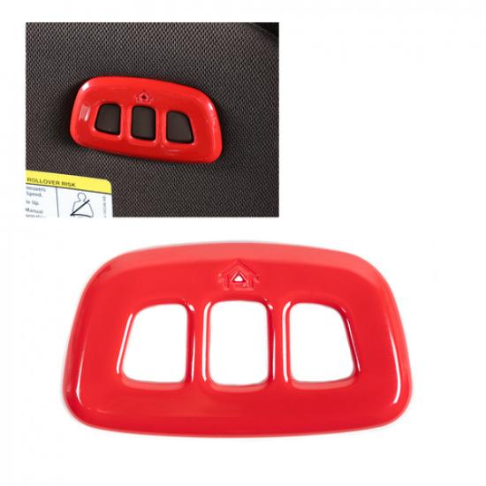Car Garage Control Switch Button Decoration Cover Trim For Ford F150 2015+ Red