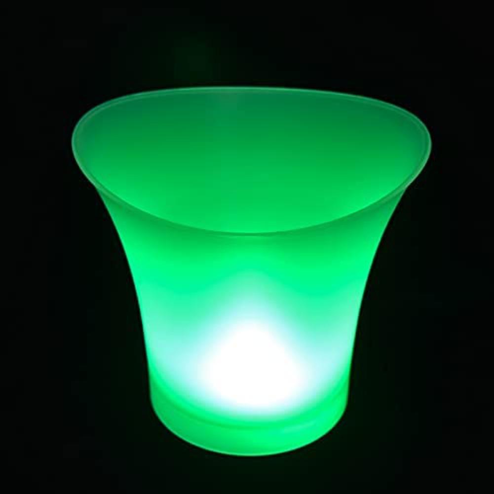 Ведро для льда со светодиодной подсветкой, ведро для вина, ведро для льда большой емкости, контейнеры для напитков с изменением нескольких цветов для вечеринки/дома/бара