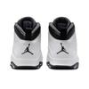 Мужские кроссовки Air Jordan 10 Retro Steel 2025 Белые Черные Светло-стальной-серый HJ6779-104