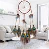 New Vintage Dream Catcher Creative Bamboo Peacock Feathers Wind Chimes Gifts Festival Home Decorative