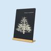 NEWNEWSHOW 8.7x12 Inch Tabletop Chalkboard with Wood Holder 1 Pack