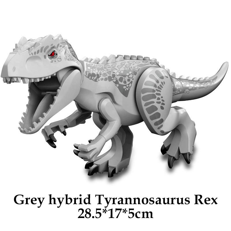 Мир Юрского периода Жестокий Раптор Тираннозавр Трицератопс Индоминус Рекс Модель Строительные блоки Дино Велоцираптор Фигурка Кирпичики Игрушки