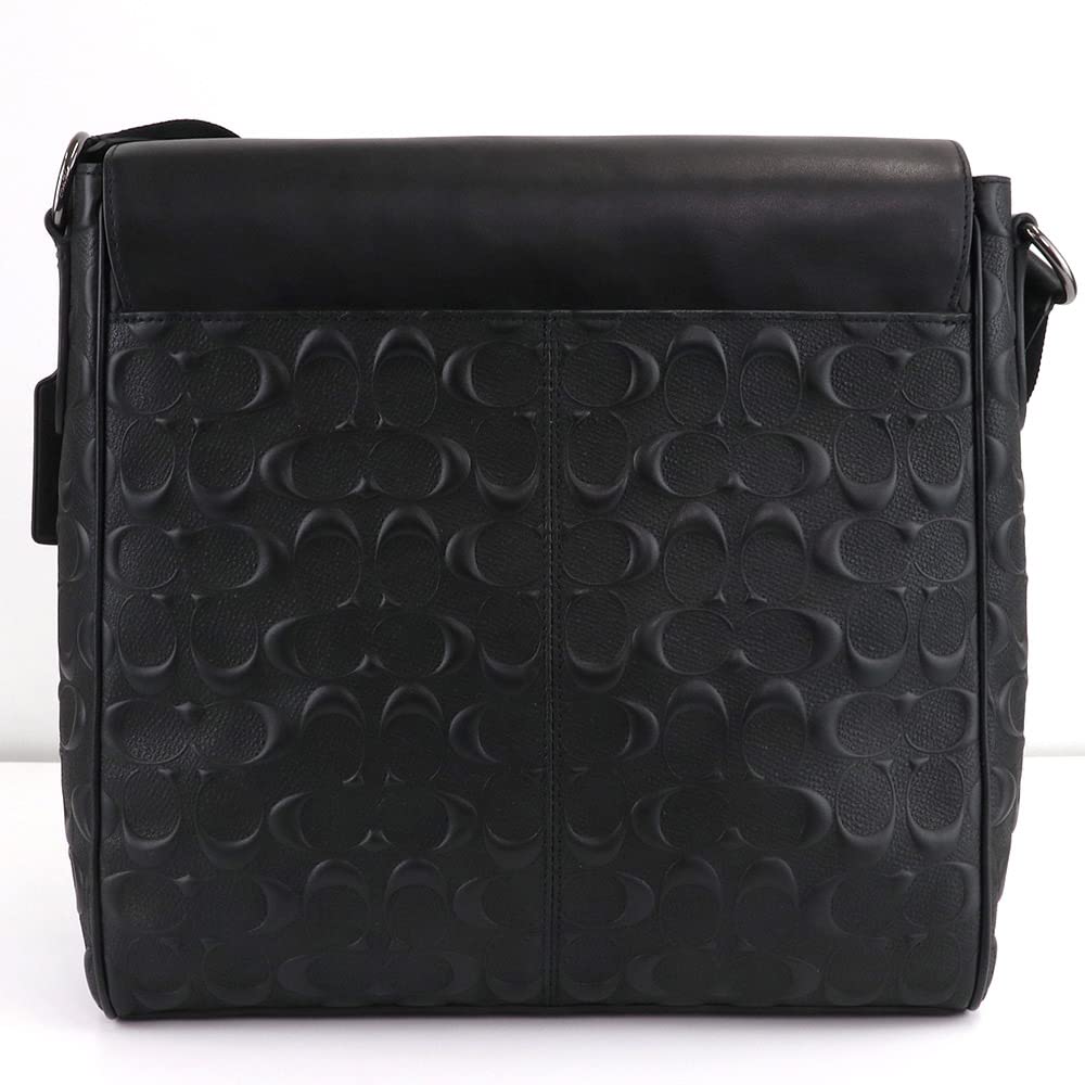 Сумка через плечо 4006 Signature [Coach] Мужская (QB/BK Черный) [Элемент]