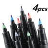 4Colors Fine Tip Permanent Marker Pens – Bright Colors (Black, Blue, Red, Green) for DIY Painting, Drawing, and Design