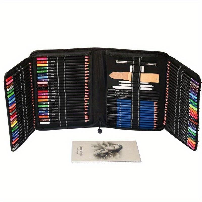 144PCS / Set Oily Colored Pencils Suit Professional Art Brushes Color of Lead Paint Suit