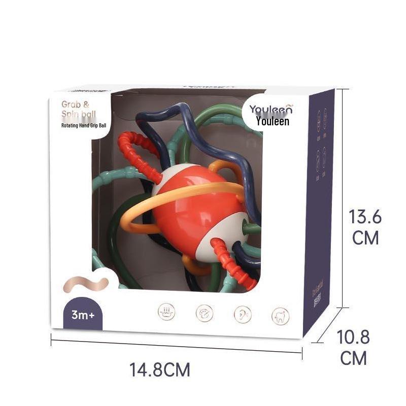 Yuele'en Набор погремушек и прорезывателей для новорожденных: Развивающая игрушка для захвата для 0-6 месяцев