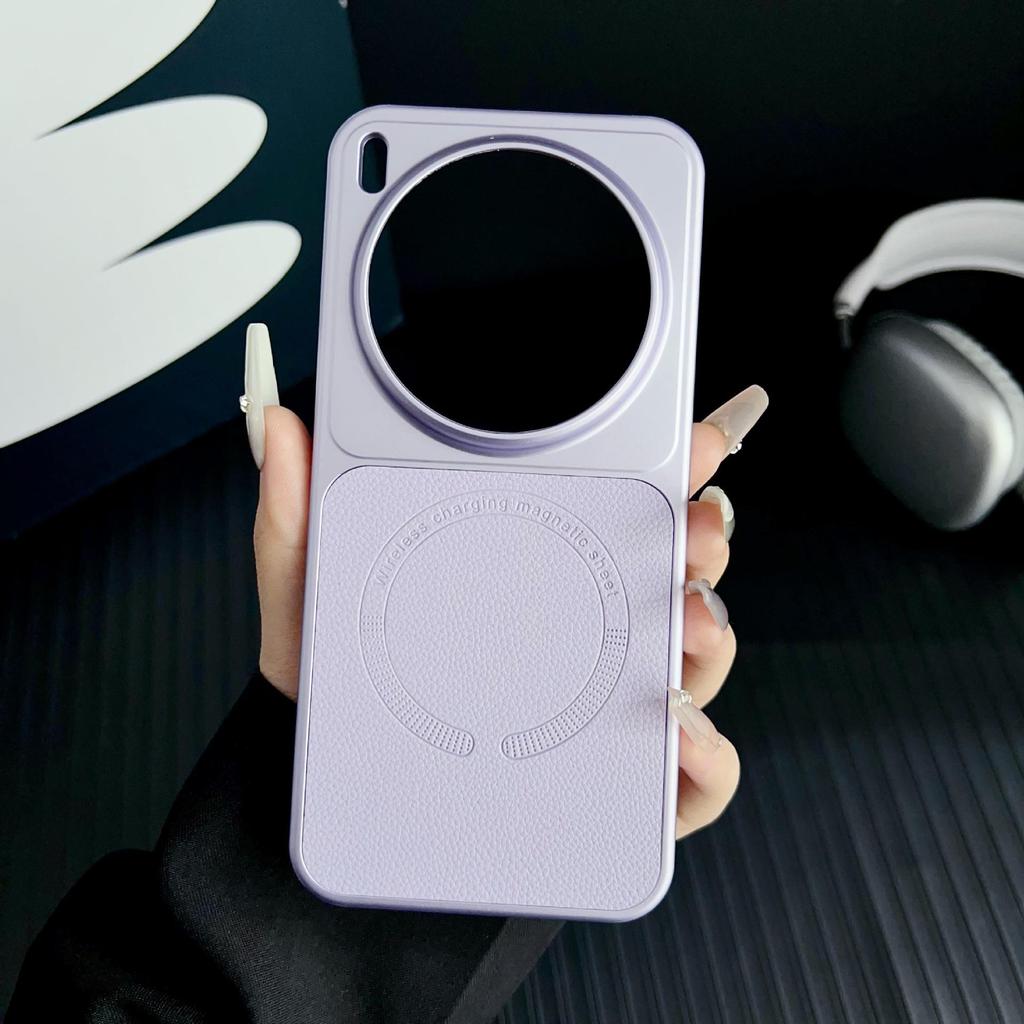 Магнитный чехол из искусственной кожи Honor Magic8Pro - Роскошный с текстурой личи X300Pro Ударопрочный чехол-защита