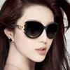 Large Frame Sunglasses Women Elegant Goggles Fashion Sun Glasses Female Shades Eyewear Fox Non-polarized