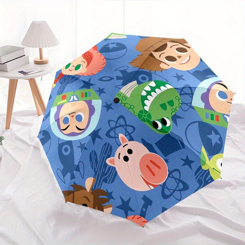 Toy Story characters,Space theme Automatic Opening and Closing Umbrella - 8-rib Folding Design, Lightweight and Portable, Suitable for Daily