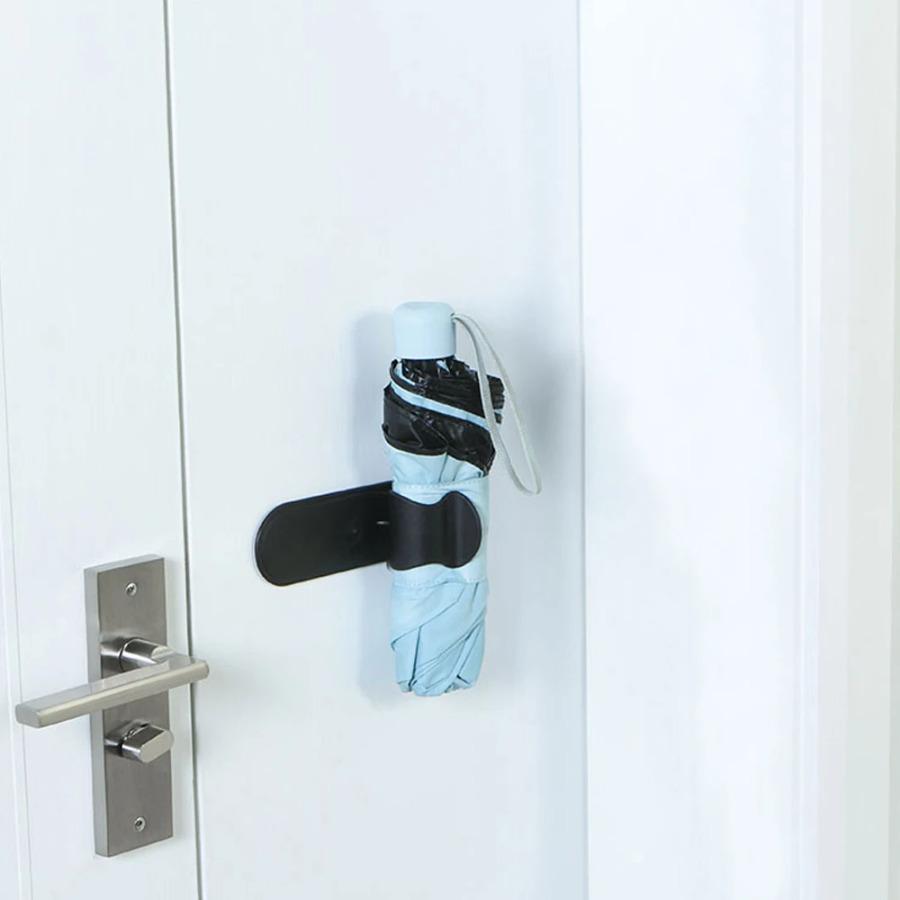 1x Car Door Umbrella Hook Black Car Storage Tool Multifunctional Auto Car Organize Holder Umbrella Bracket Clip Storage Clip