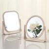 High-Definition Double-Sided Rotating Wheat Straw Vanity Mirror