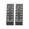 Terminal Strip Dual Row Screw Clamp Wire Terminal Block with Clear Cover for Bridge Lighting 60A