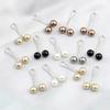 High Quality U-Shaped Pearl Brooch Fixed Straps Adjustable Collar Clip Scarf Pin Anti Slip DIY Sewing Brooches Dress Decoration