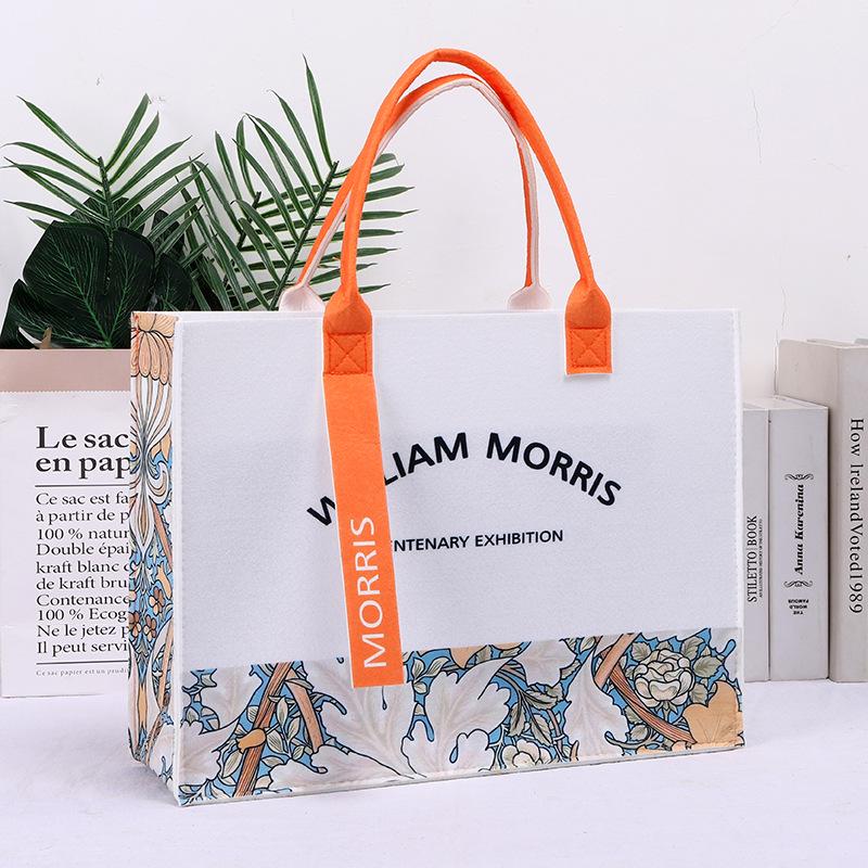 Модная контрастная цветная сумка-тоут Morris Ribbon большой вместимости для поездок на работу