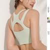Женский спортивный бюстгальтер на молнии большого размера с высокой степенью поддержки - Ударопрочный жилет для йоги, бега и фитнеса