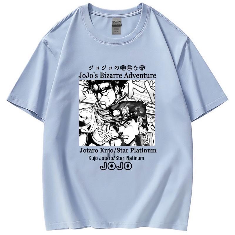 Летняя женская футболка JoJo's Bizarre Adventure Jotaro Star Platinum