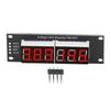 Led Segment Display Module, 6 Digit Tube Led Segment Display TM1637 Driver Digital Optoelectronic Module Red 0.36in, Accurate Wiring PCB, Led Lamps