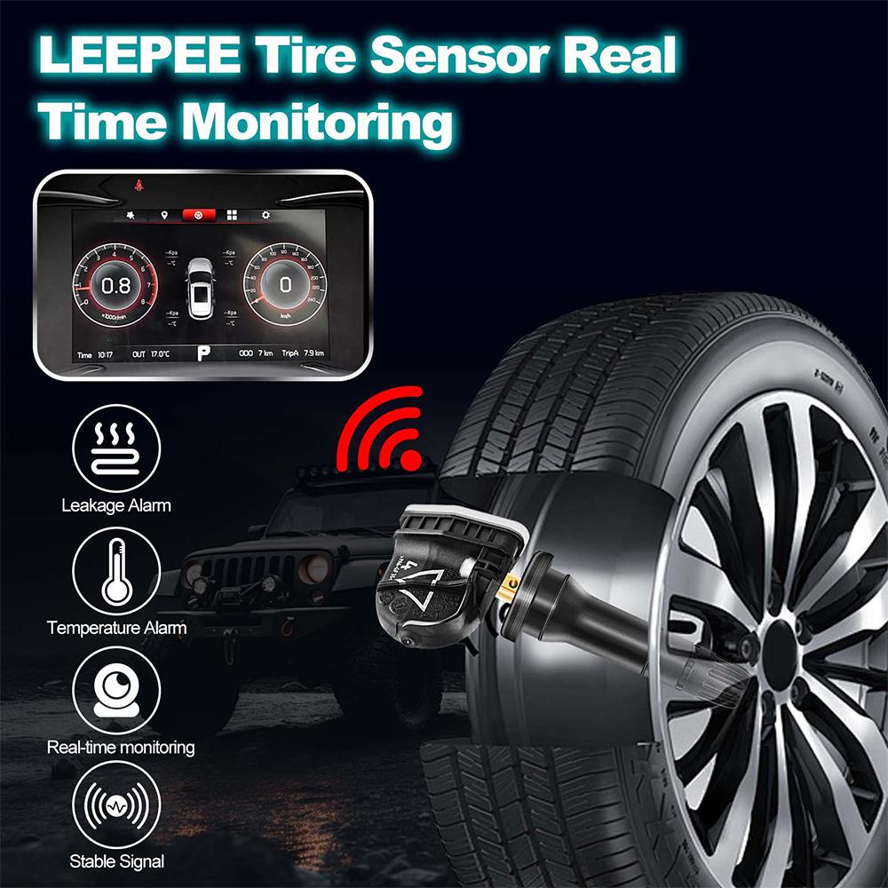 1/4pcs Car Tire Pressure Sensors 433MHz TPMS Sensors for Chevrolet Holden Tata Buick GMC Cadillac Mahindra Interior Sensors