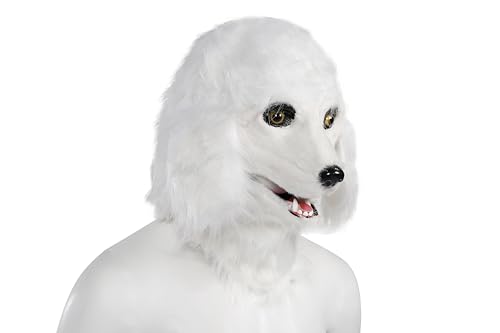 [kitamurasyokai] [Moving Mouth] Pakupaku Animal Realistic Animal Masks Featuring Dog, Poodle, Chicken, Gorilla, and Lion Faces, Costume Masks, Party S