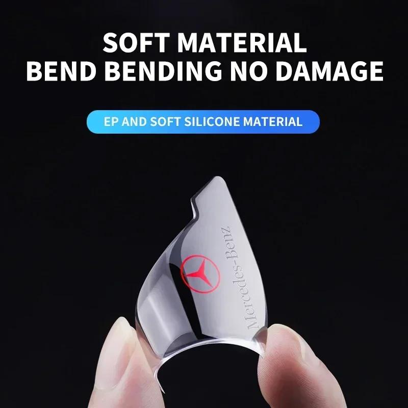 QBL2 2pcs Car Door Corner Anti-Collision Bumper Protection Sticker For Mercedes Benz AMG W204 W205 W206 W211 W212 W213 W203 W210 W176