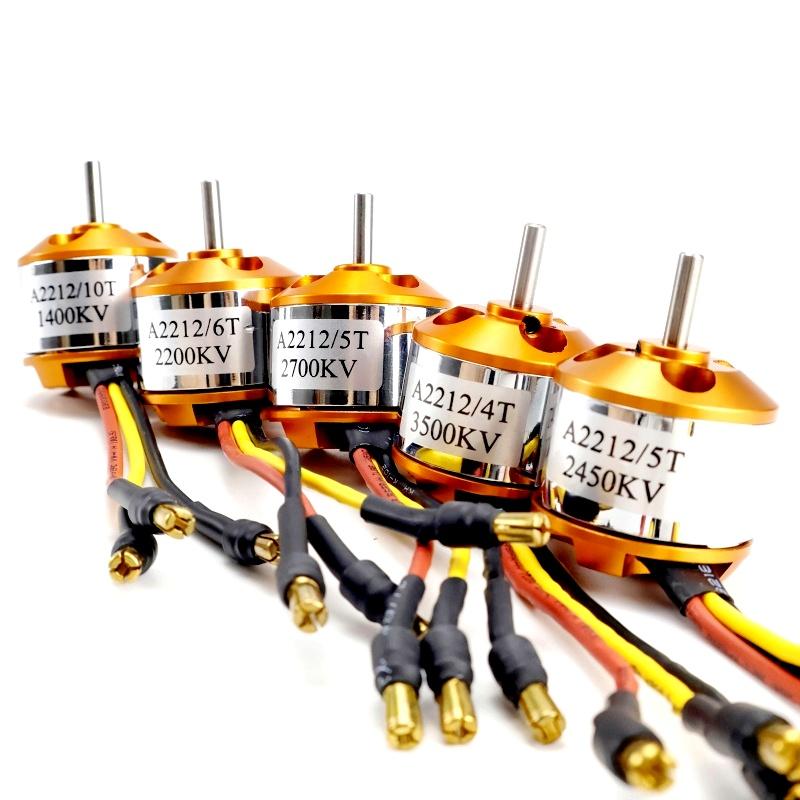 1 шт. Бесколлекторный двигатель A2212 1400KV 2200KV 2450KV 2700KV 3500KV для RC самолета Платформы Бесколлекторный Внешний Роторный Двигатель