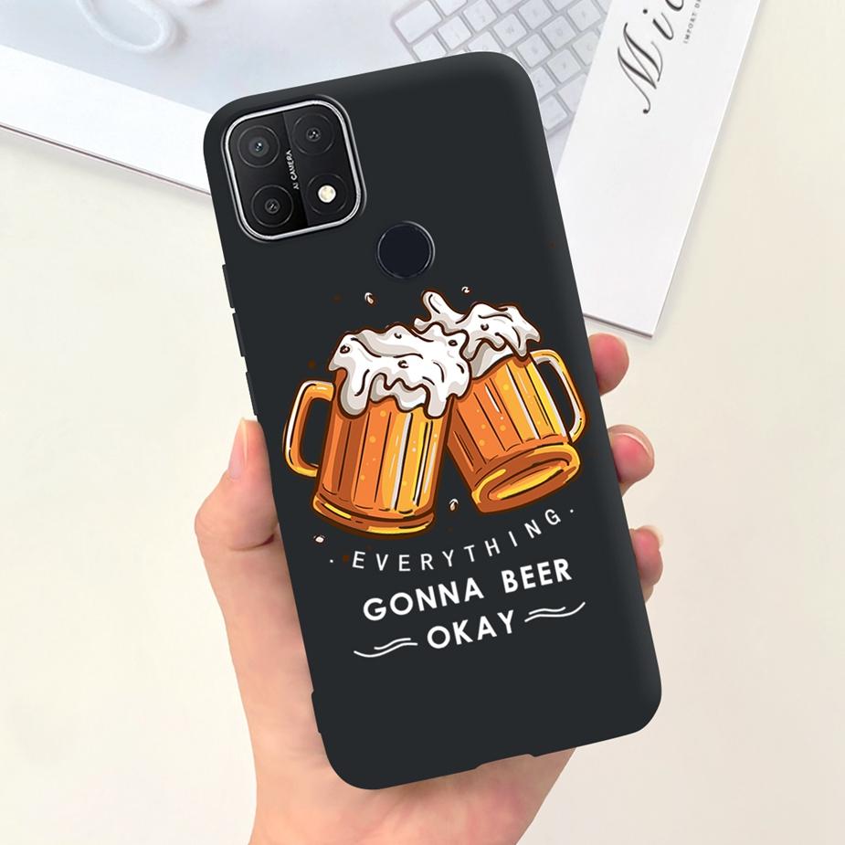For Oppo A15 Case Oppo A15s CPH2179 Cute Fashion Candy Painted Cover Soft TPU Phone Case For Oppo A15 A 15 s OppoA15 Full Bumper