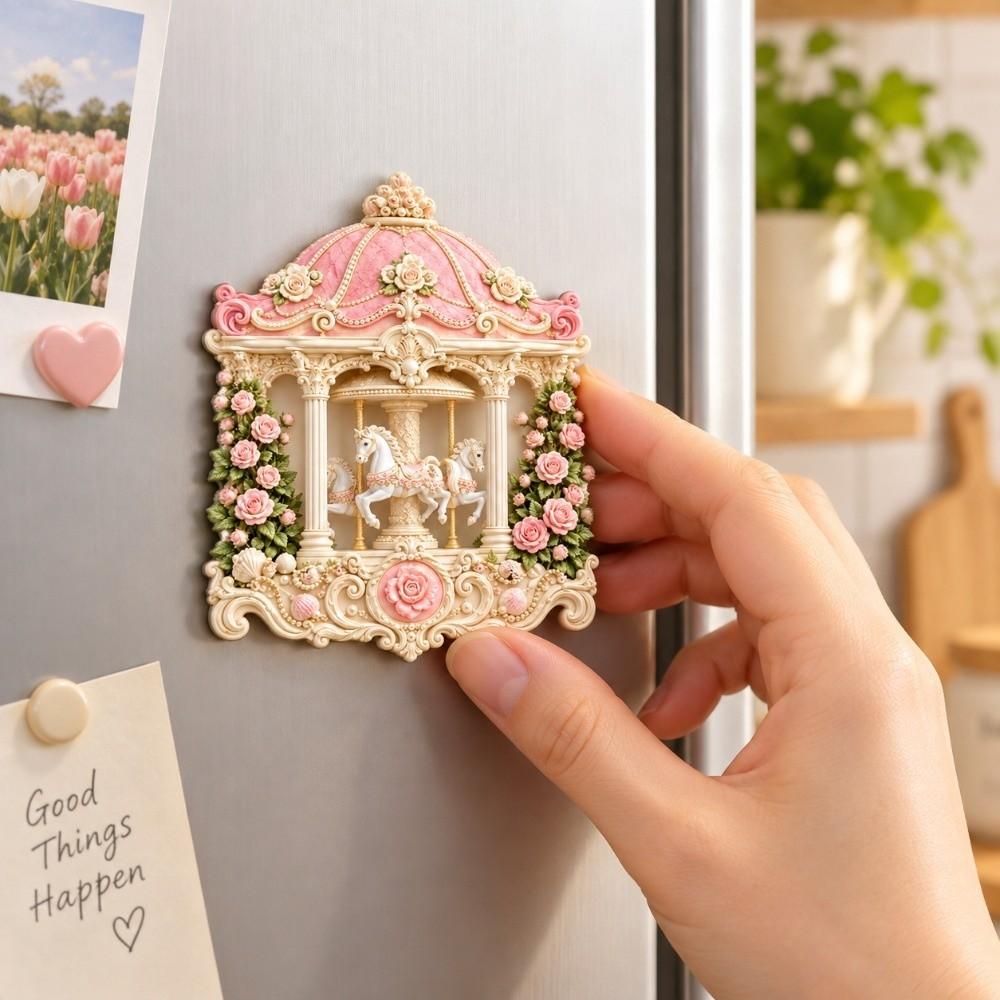 3D Relief Fridge Magnet Cartoon Pattern 3D Refrigerator Stickers Kitchen Decor