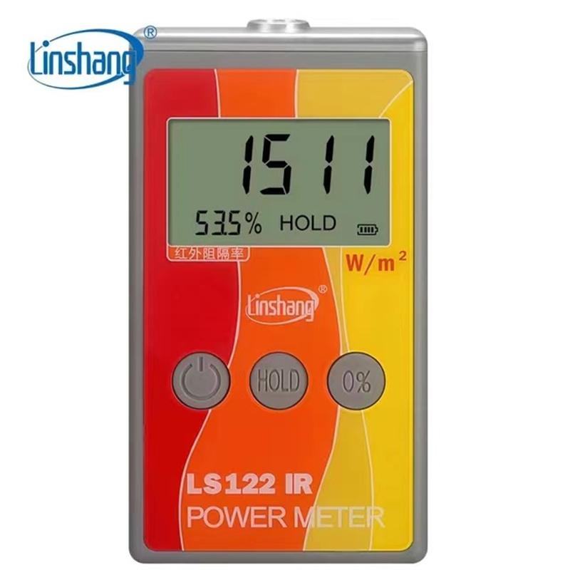 LS122 Linshang Handheld IR Power Meter test Infrared intensity luminance with IR rejection heat insulation rate from 1000-1700nm