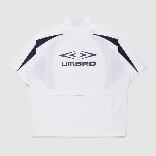 Анорак Umbro с коротким рукавом и воротником-стойкой, двойной крой, белый (Uq221Swt54) (Тип)