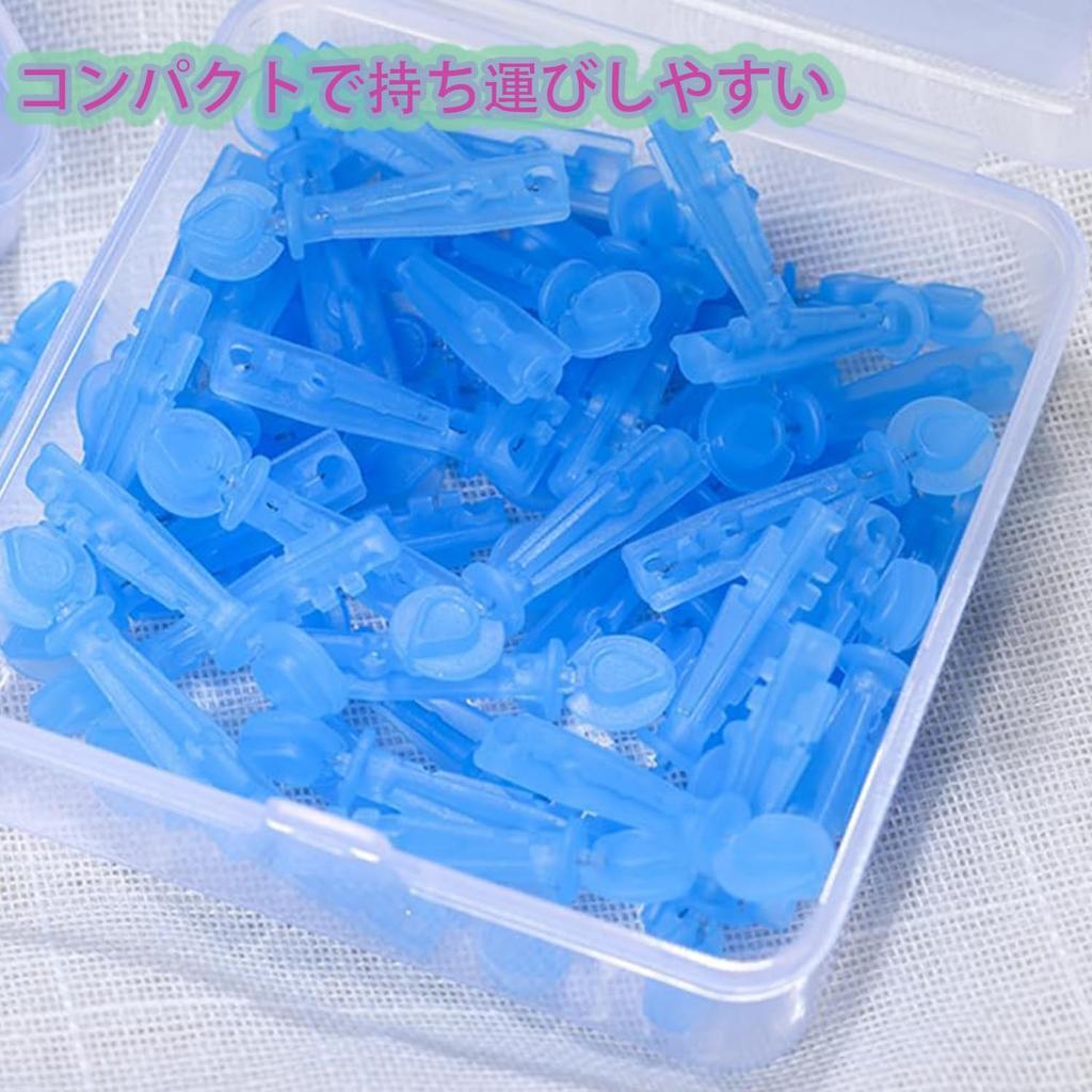 Roczential 100 Удаление черных точек Акне Поры АБС Легкий Одноразовый Инструмент для красоты Инструменты, Иглы, Уход, Материал, Использование, Портативный, (синий)