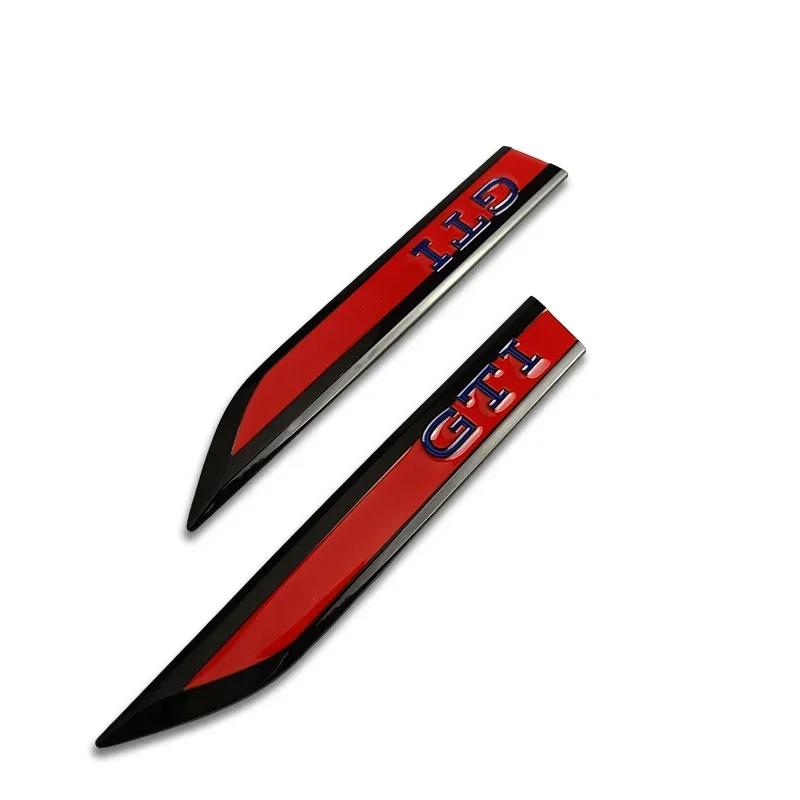 2026 Hot Sticker 2Pcs Metal Car Side Fender Bumper Strip Protective Sticker for Volkswagen GTI Golf 2 3 4 5 6 7 MK2 MK3 MK4 MK5