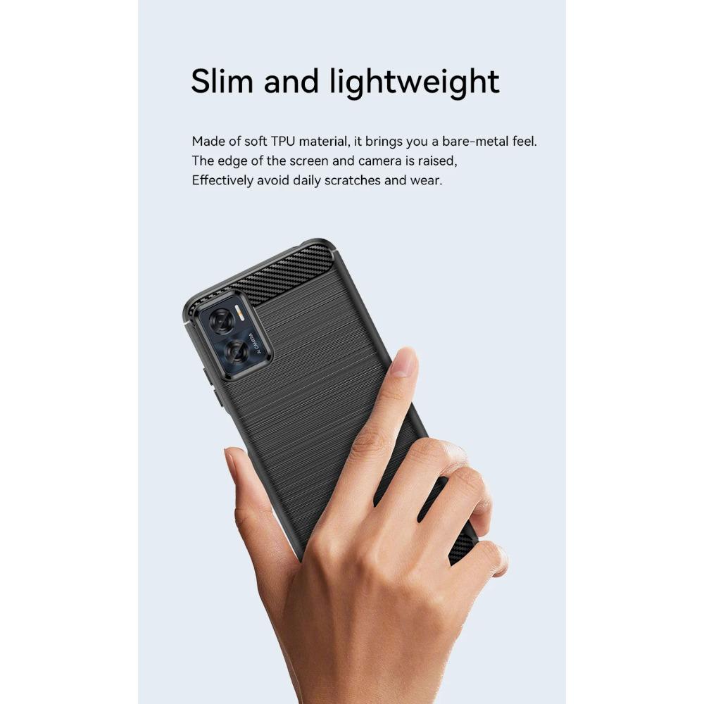 Ударопрочный защитный чехол для телефона Motorola E13 E22 E22i Мягкие чехлы Чехлы Текстурированный деловой чехол с полной защитой