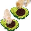 Плед-нюхалка Авокадо Собака Питомец Интерактивный коврик Коврик для кормления Диспенсер для лакомств Натуральный