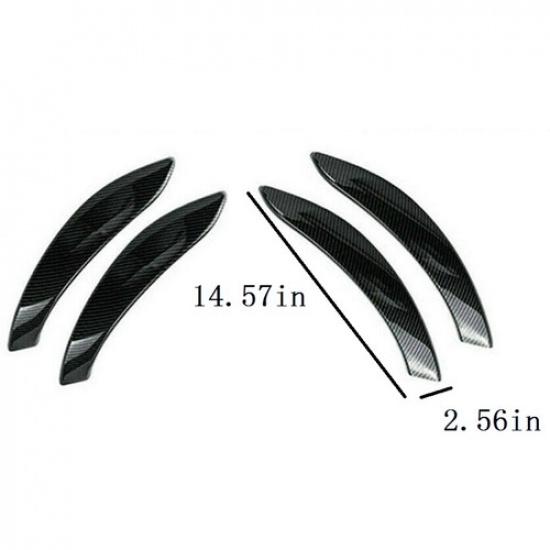 4X Carbon Fiber Interior Door Handle Cover Trim For 2013- BMW F30 320i 328i