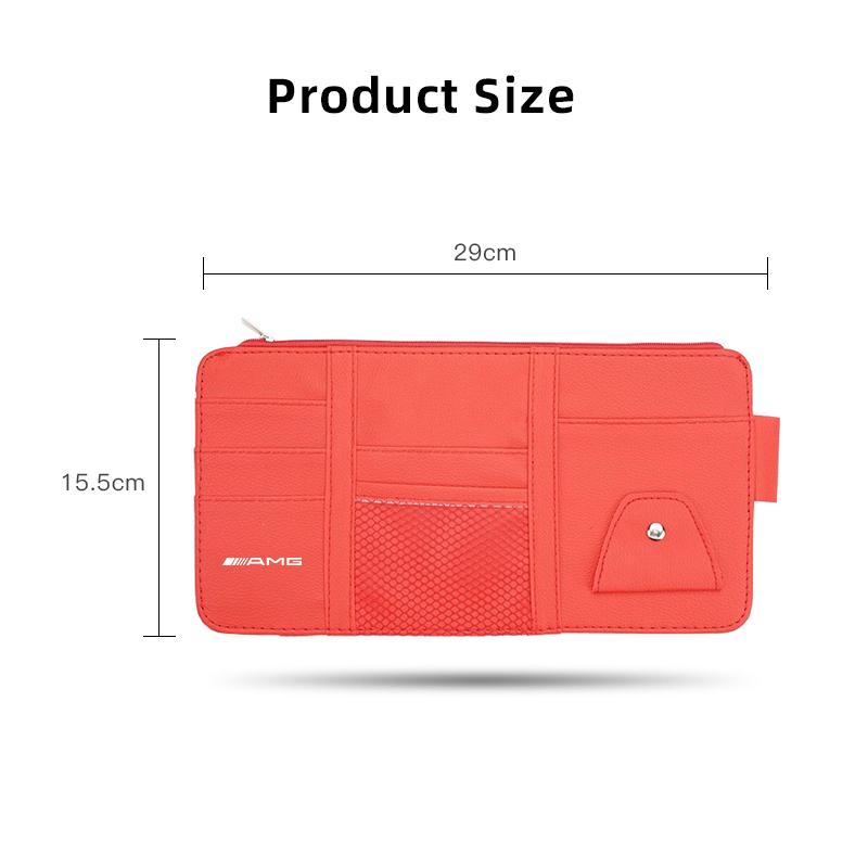 JBCR1 For Mercedes Benz AMG Car Sun Visor Organizer Multi-Pocket Accessories Car Decal W214 W205 W204 W206 W213 W212 W211 W222 W221 W1