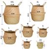 Seaweed Wicker Basket Rattan Hanging Flower Pot Dirty Clothes Basket Storage Basket Cesta Mimbre Basket Picnic Basket