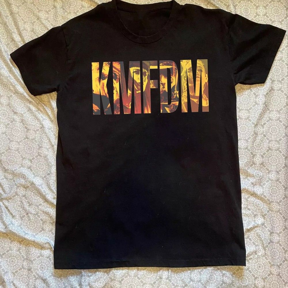 Unisex shirt Cotton Oversize Large Size KMFDM All Wrong Black Short Sleeve Gift For Friend
