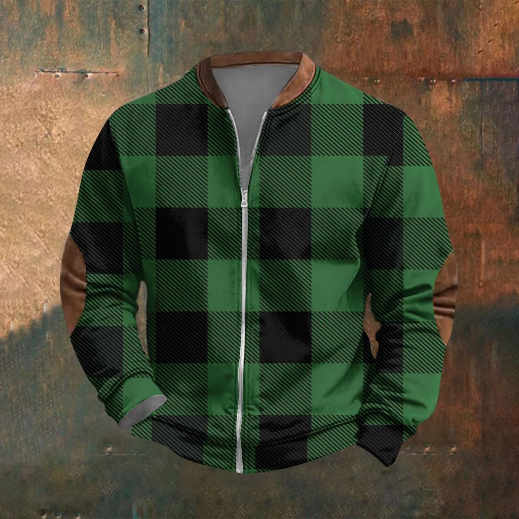 Мужская повседневная толстовка в стиле ретро с градиентным принтом