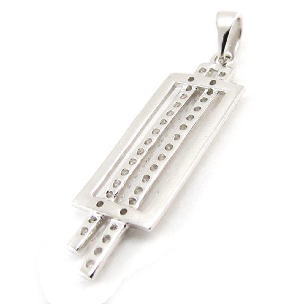 Les Trésors De Lily [J1016] - Silver Pendant 'Goddess' Silver White (rhodium-plated) - 33x9 Mm