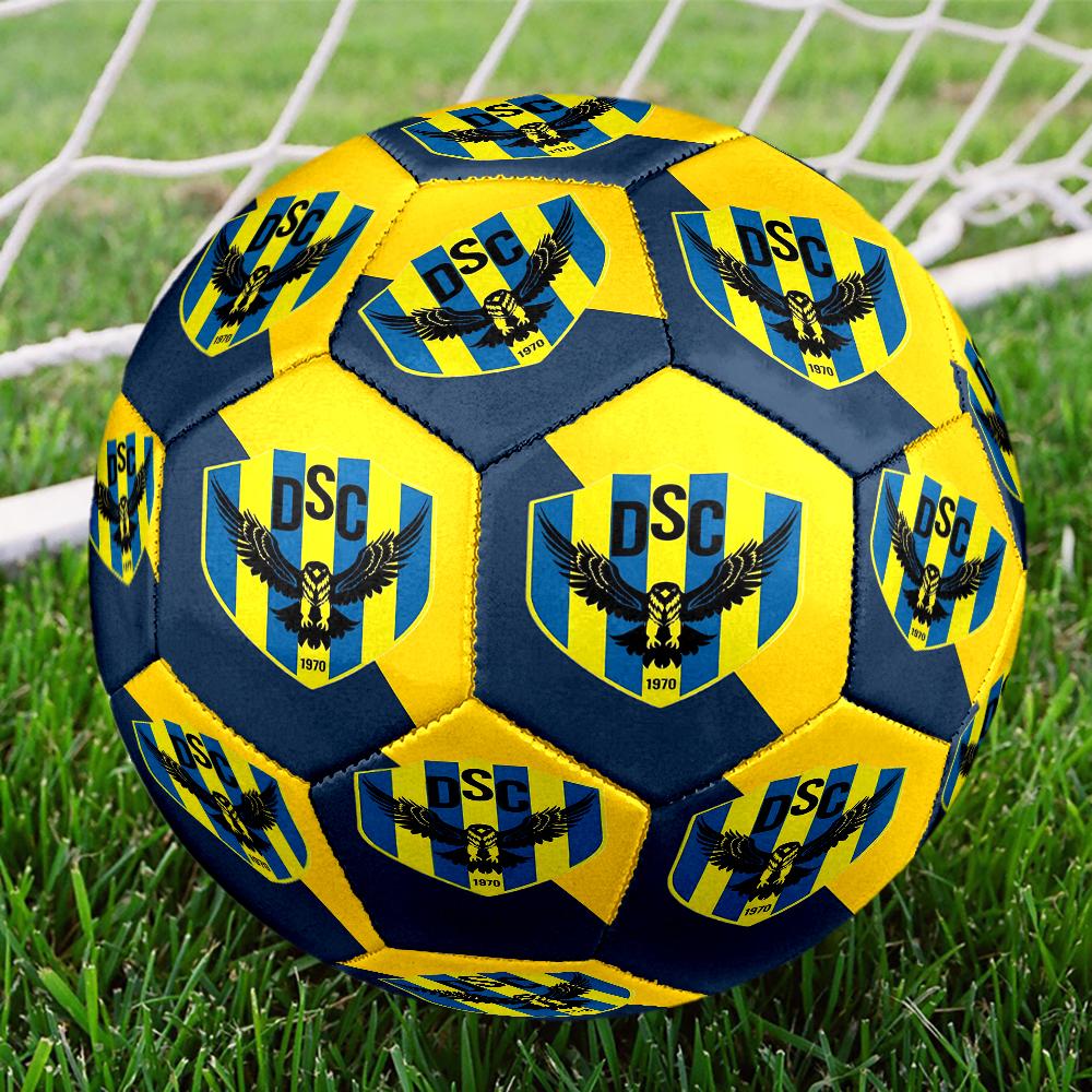 Duhok Dynamic Sports Emblem Size 5 Soccer Ball,Indoor/Outdoor Suitable for Training Matches Tournaments Practice Games Perfect Gift for Fan